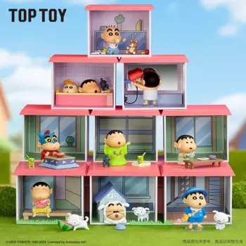 MINISO карандаш Shin-chan Kasukabe House Series слепая коробка аниме коллекция декоративная модель детская игрушка Рождественский подарок