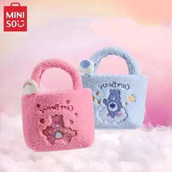 MINISO Love Bear Pink Paradise Series сумка Kawaii плюшевый кошелек для монет детская игрушка сумка на плечо подарок на день рождения для подруги