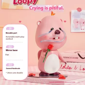 Miniso, милый комбинезон серии Loopy, модный гаражный комплект, украшения для спальни, Loopy Ruby Play, ручная работа, детский подарок на день рождения