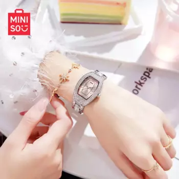 MINISO Подлинные легкие роскошные нишевые часы для девочек
