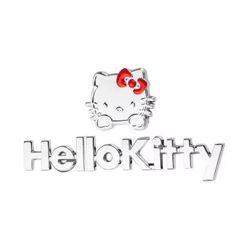 Miniso Sanrio Hello Kitty металлическая задняя наклейка на автомобиль, эмблема на окно, значок для Jaguar Mazda Jeep Volvo Suzuki Skoda Opel VW