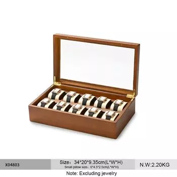 MISHITU Шкатулка для украшений из дерева