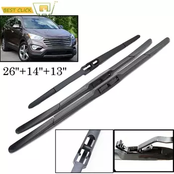 Misima 13 "14" 26 "комплект щеток стеклоочистителя лобового стекла для Hyundai Santa Fe DM 2017 2016 2015 2014 2013 2012 переднее и заднее окно