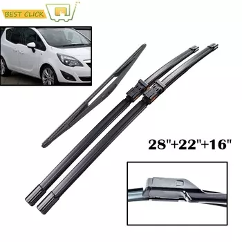 Misima 28 "22 "16" щетки стеклоочистителя лобового стекла для Opel Meriva B 2010-2017 передний задний дворник 2016 2015 2014 2013 2012 2011