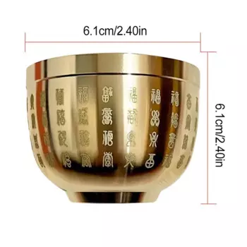 Миска «Сто Благословений» MOONBIFFY, медь, золотого цвета