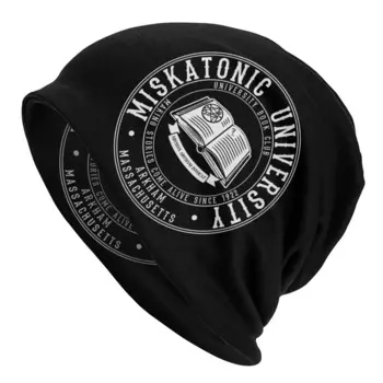 Miskatonic Book Bonnet Hat Вязаная шапка Хип-хоп Skullies Шапки Шапки Necronomicon Call Of Cthulhu Lovecraft Теплые шапки двойного назначения