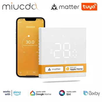 MIUCDA Tuya Matter умный термостат для электрического отопления