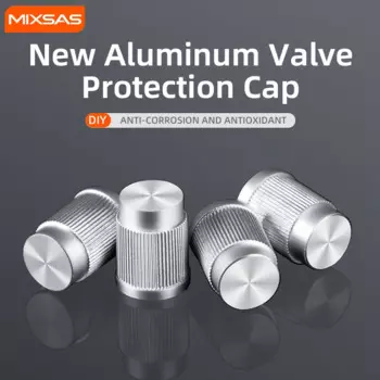 MIXSAS легкосплавные автомобильные колеса, колпачки для клапанов шин, 4/8 шт., пылезащитные чехлы для авто, мотоцикла, велосипеда, нескользящая крышка клапана, автомобильные аксессуары, универсальные
