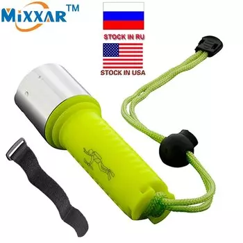 mixxar ZK20 водонепроницаемый фонарик для дайвинга