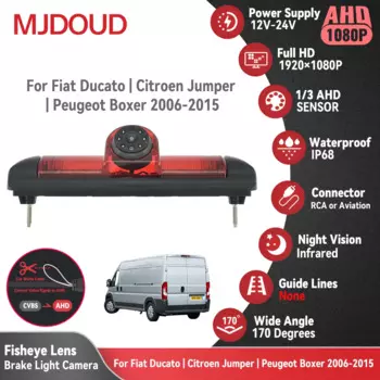 MJDOUD 170-градусный автомобильный AHD 1080P стоп-сигнал камера заднего вида для FIAT Ducato CITROEN Jumper PEUGEOT Boxer 2006-2015