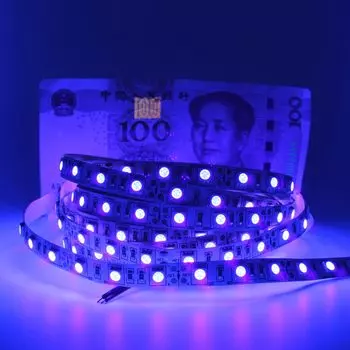 МJJC УФ светодиодная лента 5050 12В фиолетовая