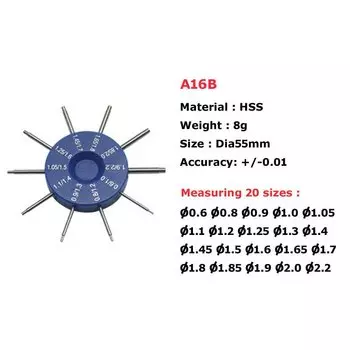 Многоцелевой штекер диаметра отверстия объектива, измерительный прибор, тестер, линейка A16