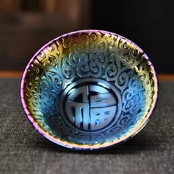 Многоцветная позолоченная керамическая чашка PGY 70 мл