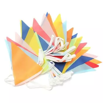 Многоцветные тканевые флажки Aouke для праздника 10 м