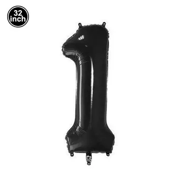 Многоцветные воздушные шары цифры 9 32 дюйма PartiesTour