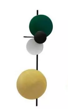 Многоцветный металлический настенный светильник IWP