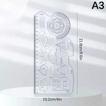 Многофункциональная геометрическая линейка для рисования JETTING