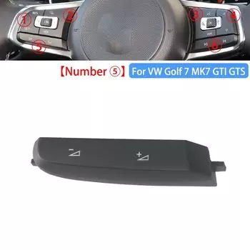 Многофункциональная кнопка рулевого колеса для VW Golf 7 MK7 GTI GTS, декоративная крышка для кнопки громкости/круиза/вниз/вверх/сброс, режима