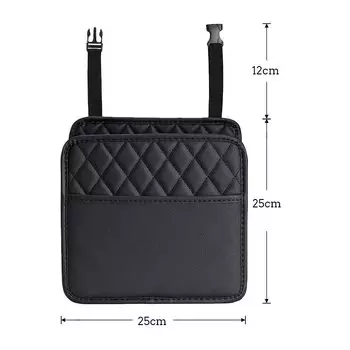 Многофункциональная Кожаная Сумка На Спинку Автомобильного Сиденья Для Хранения Мусора
