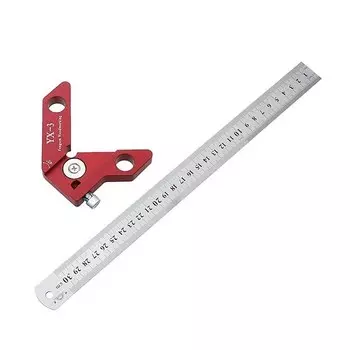 Многофункциональная Линейка-центроискатель, круглая маркировочная линейка XY, 45 °, 90 °, измерительный прибор для насекомых, метрические дюйма, для деревообработки