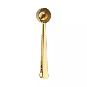 Многофункциональная ложка для кофе из нержавеющей стали 2 in 1 Coffee Spoon Seal Clip