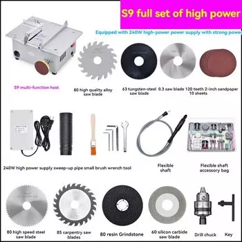 Многофункциональная мини-настольная пила, прецизионная деревообрабатывающая электрическая настольная пила, сделай сам, акриловая печатная плата, настольный станок для резки