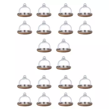 Многофункциональная мини-подставка для торта с купольной крышкой, тарелка для торта для дома, отелей (20 шт.)