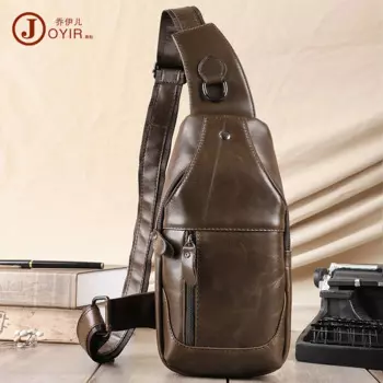 Многофункциональная нагрудная сумка для мужчин, маленькая уличная сумка через плечо из натуральной кожи, винтажная кожаная мужская сумка, нагрудная сумка через плечо, 2021