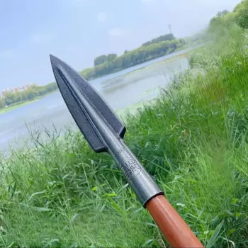 Многофункциональная насадка на копье, цельнометаллическая, заостренная лопата, головка горного копья на открытом воздухе, марганцевая сталь, кабан