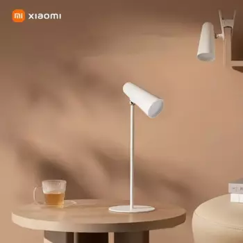 Многофункциональная настольная лампа Xiaomi Mijia с зарядкой, 2000 мАч, 3 в 1, портативный Настольный светильник для чтения, лампа с зажимом Ra90