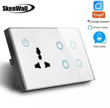 Многофункциональная розетка с Wi-Fi, 13 а, с 2 USB-портами