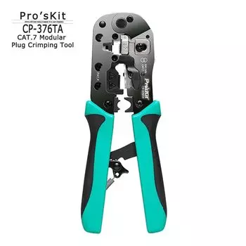 Многофункциональные плоскогубцы для кабеля Pro'skit CP-376TA 3 в 1 CAT7 Инструмент для обжима модульной вилки 5 6 7-портовый зажим для зачистки сетевых щипцов