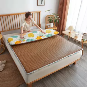 Многофункциональный двухсторонний коврик из ротанга для общежития, матрас для риса, студенческий матрас для весны и лета