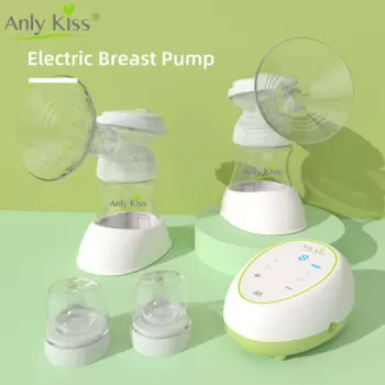 Многофункциональный Электрический двойной молокоотсос Anly Kiss, предотвращающий обратный поток, силиконовый автоматический молокоотсос, перезаряжаемый