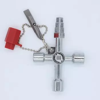 Многофункциональный Электрический шкаф управления Pagoda, треугольный ключ, счетчик воды, клапан, квадратное отверстие, ручной инструмент