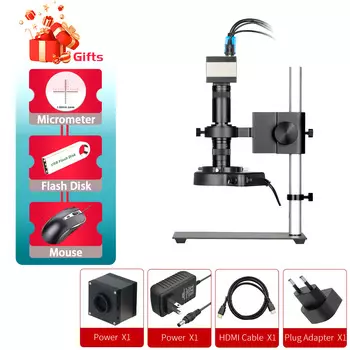 Многофункциональный микроскоп HD FHD C-Mount Type-C для видеосъемки, промышленная камера для измерения качества печатных плат