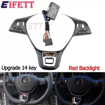 Многофункциональный переключатель на руль, кнопка управления громкостью, аудиопереключатель, кнопка управления телефоном для VW Polo Golf 2014-2019, для Passat Jetta