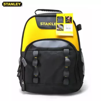 Многофункциональный рюкзак для инструментов Stanley STST515155, рюкзак для электрика с карманом для ноутбука 15,6 дюйма, холщовый рюкзак для инструментов, сумки для хранения