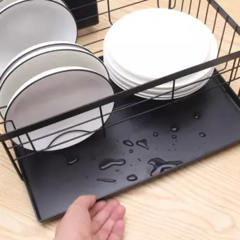 Многофункциональный стеллаж для хранения посуды из кованого железа, кухонная столешница, однослойная сушилка для посуды, чашки, столовых приборов