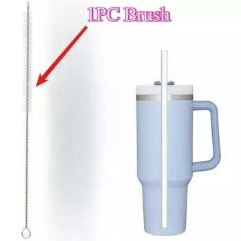 Многоразовые соломинки MOONBIFFY, прозрачные, 12 дюймов