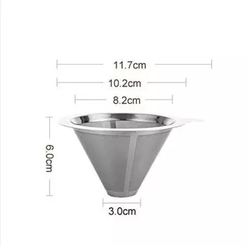 Многоразовый фильтр для кофе Aihogard из нержавеющей стали