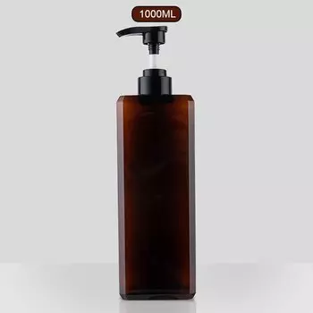 Многоразовый квадратный пластиковый дозатор для мыла 1000 мл
