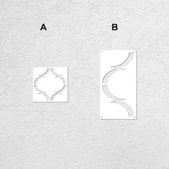Многоразовый пластиковый трафарет для стен Задний оборот 40х60 см