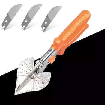 Многоугольные ножницы под углом, регулируемые ножницы 45-135 градусов с лезвиями, ручные режущие инструменты для углов и проектов DIY