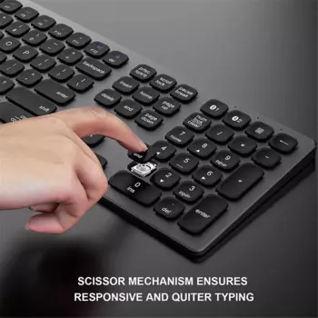Многоустройства перезаряжаемая Bluetooth совместимая клавиатура алюминиевая беспроводная клавиатура Type-C