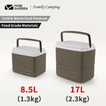 MOBI GARDEN открытый кемпинг изоляционный ящик для льда 17л/8,5л большой емкости портативный семейный ящик для еды для пикника дорожный автомобильный холодильник