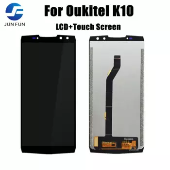 Мобильный ЖК-дисплей 6 дюймов для Oukitel K10, ЖК-дисплей с сенсорным экраном, дигитайзер, панель, стеклянный датчик объектива