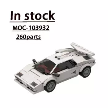 MOC-103932 знаменитый фильм SupercarSeries Сборка строительный блок модель 260 детали строительные блоки взрослые дети день рождения пользовательский ToyGift