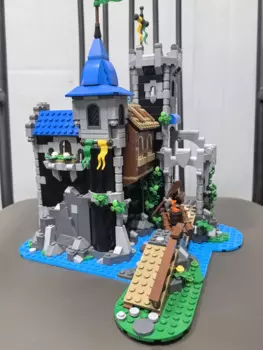 MOC-148389 архитектурная серия, уезд хубин крепость, замок, Сборная модель, игрушечный орнамент