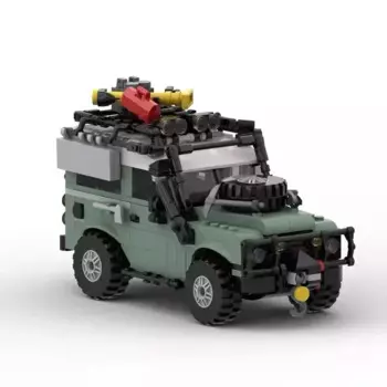 MOC Defender внедорожник автомобиль креативный высокотехнологичный суперкар модель внедорожника строительные блоки кирпичи игрушки для искусственных подарков